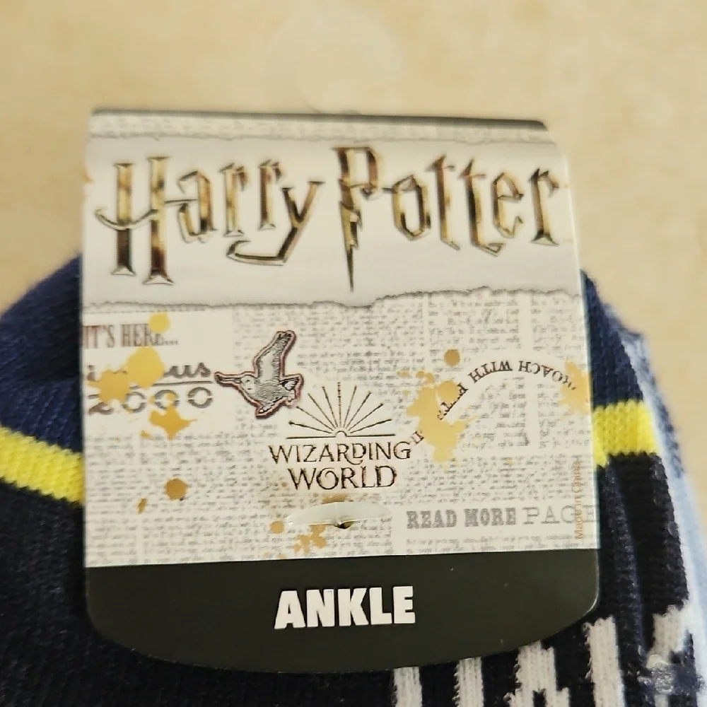 Warner Bros. Blue and Yellow Casual Socks
